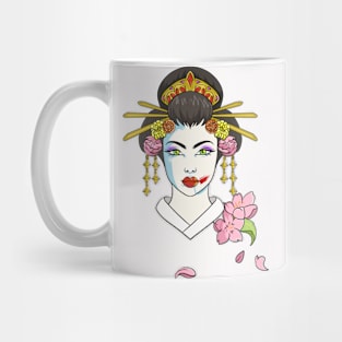 Floral Geisha Mug